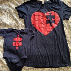 Mama and baby matching shirt and onesie